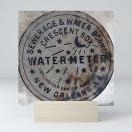 Street Water Meter - New Orleans LA Mini Art Print