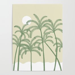 Promising morning on the beach Poster