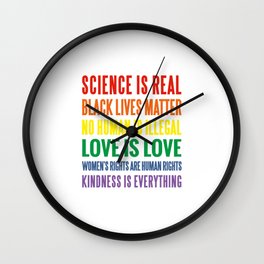 LOVE IS LOVE Wall Clock