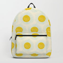 Abstraction_NEW_SUN_HAPPINESS_LOVE_YELLOW_POP_ART_0105AA Backpack