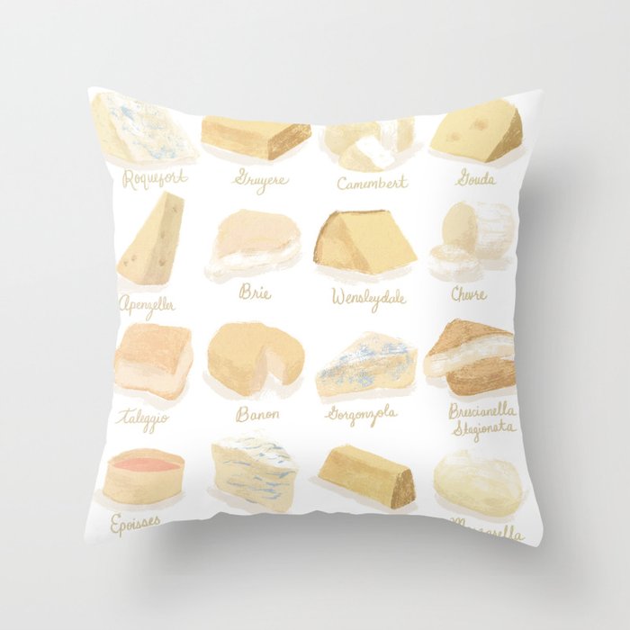 Cheese Revamp Throw Pillow