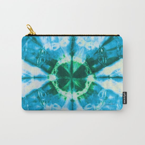 Boho Blue Bloom Carry-All Pouch