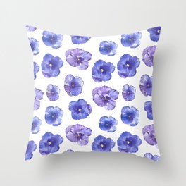 Wild pansies Throw Pillow