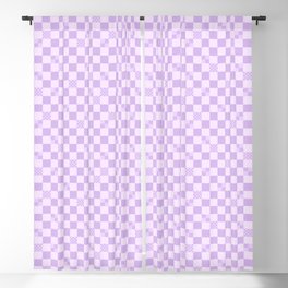 Checks in Checks // Purple Blackout Curtain