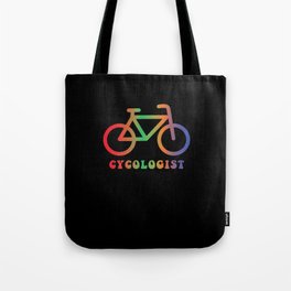 Cycologist for bike lovers sixties styled retro Tote Bag