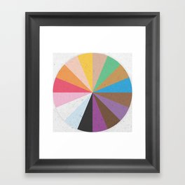 Rainbow Wheel of Inclusivity Framed Art Print
