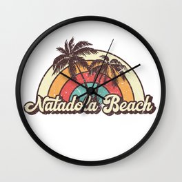 Natadola Beach beach city Wall Clock