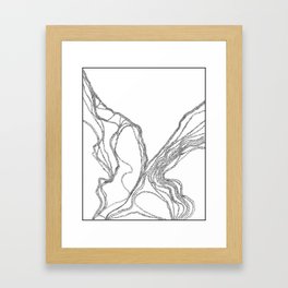 Rivers and Roads Framed Art Print