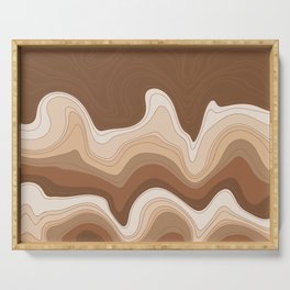 Monochromatic Waves Serving Tray
