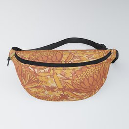 Protea And Wattle Australian Native Flowers Fanny Pack
