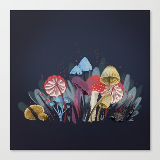 Wild Mushrooms Canvas Print