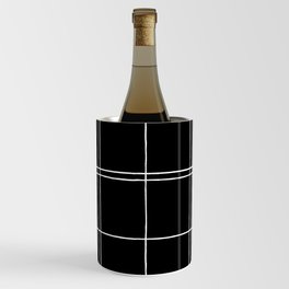Black & White Window Pane Wine Chiller