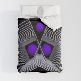 3 dimensions and 3 spheres -2- Duvet Cover