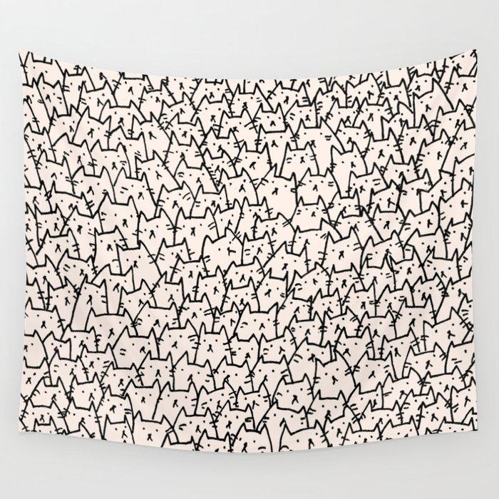 A Lot of Cats Wall Tapestry