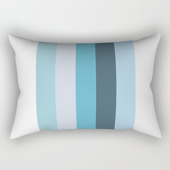 Summer Shades of Blue Rectangular Pillow