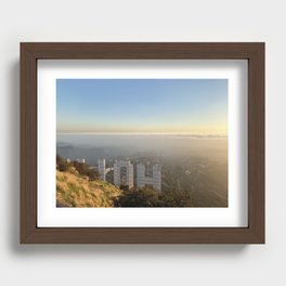 Hollywood above the clouds (1) Recessed Framed Print