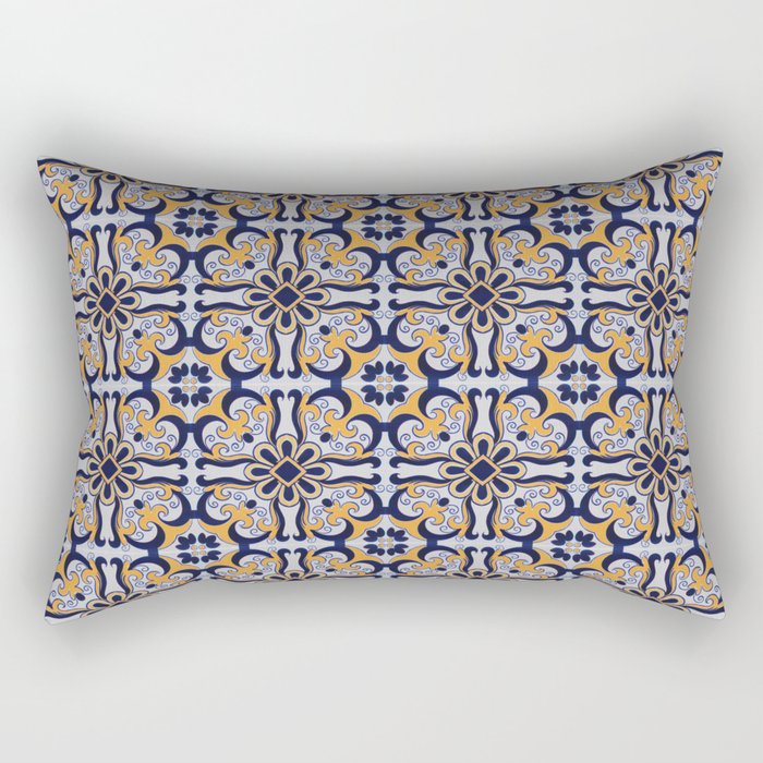 Portuguese tile Rectangular Pillow