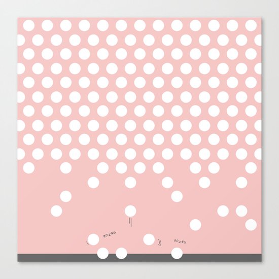 polka dots bounce Canvas Print