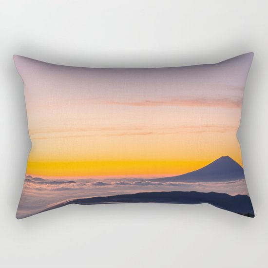 Mountain in the Clouds Rectangular Pillow