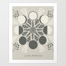 Luna Poetica Art Print