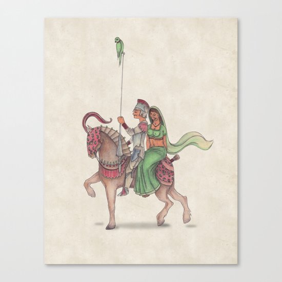 Indian Knight Canvas Print