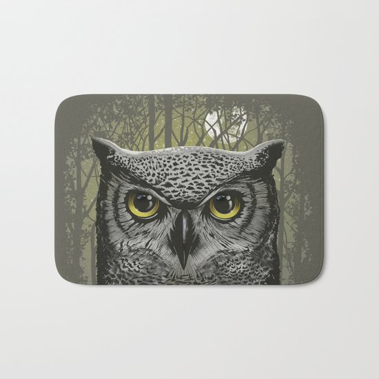 Moon Owl Bath Mat
