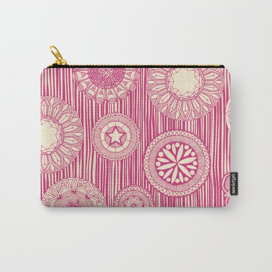 mandala cirque spot pink cream Carry-All Pouch