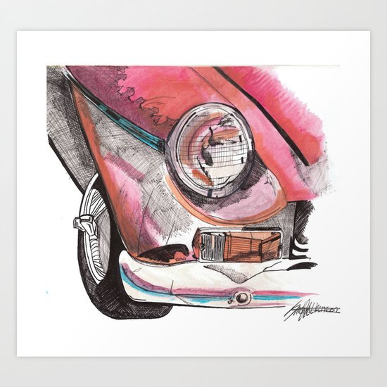 Little Red Ride Art Print
