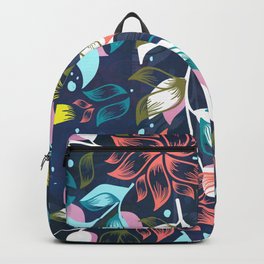 Wishes and Miracles Backpack | Illustration, Pattern, Nature, Summer, Spring, Floral, Graphicdesign, Navi, Flowers 