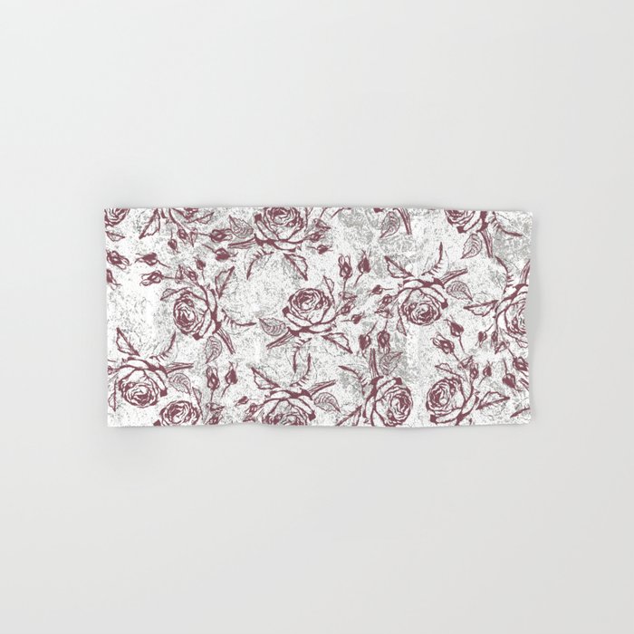 burgundy bath towels