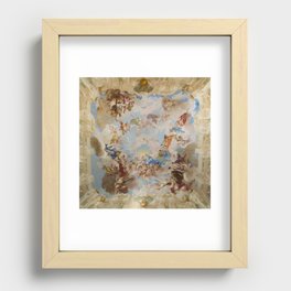 Ceiling Fresco Altenburg Abbey Mural Baroque Painting - The Harmony of Religion and Science Recessed Framed Print