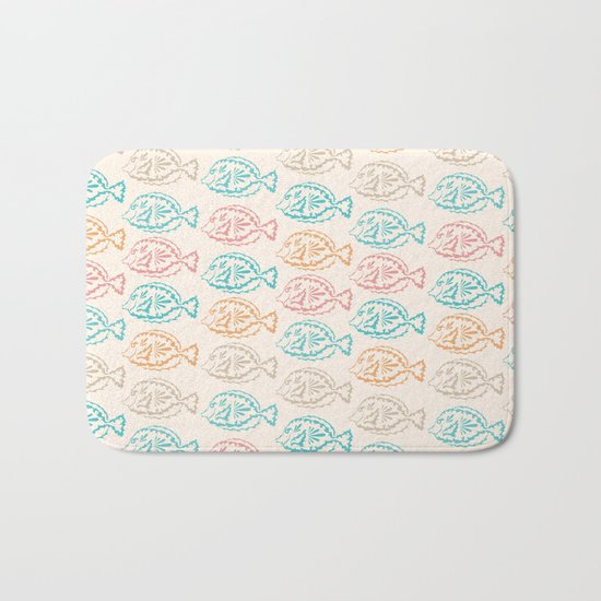 Pastel Marine Pattern 03 Bath Mat