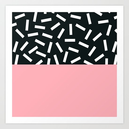 Memphis pattern 24 Art Print