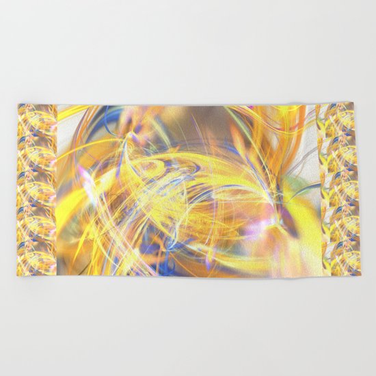 Party of Colours (A7 B0204) Beach Towel
