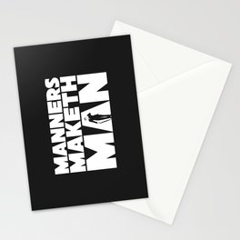 Manners Maketh Man Stationery Cards