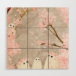 Cherry Blossom Party Wood Wall Art