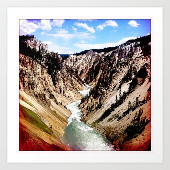 yellowstone river Art Print