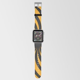 Black and Yellow Radial Sunbeams. Apple Watch Band