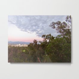 Hiking Trail View Metal Print | Purples, Photo, Trees, Pastelsky, Trailhiking, Citytrail, Purplemountains, Mountains, Home, Sunset 