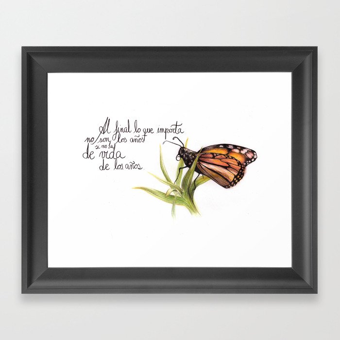 Papillon Framed Art Print