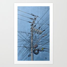 Power Lines 3 Art Print