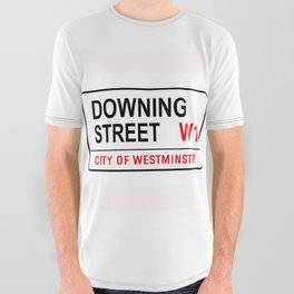 Downing Street Sign All Over Graphic Tee