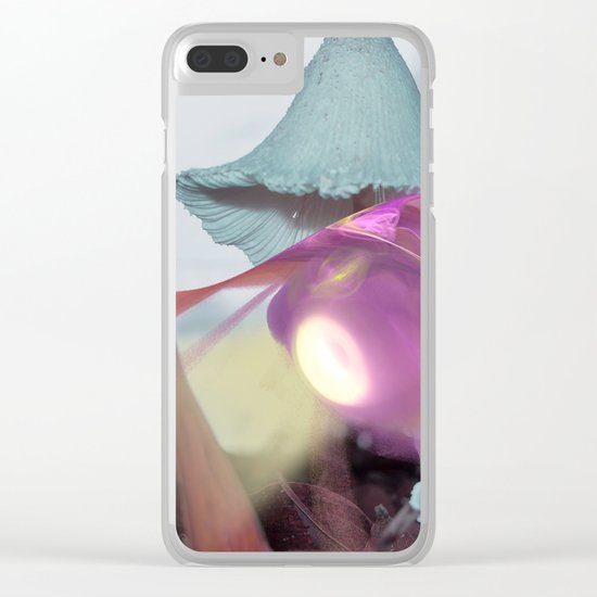 Landing on an alien world Clear iPhone Case