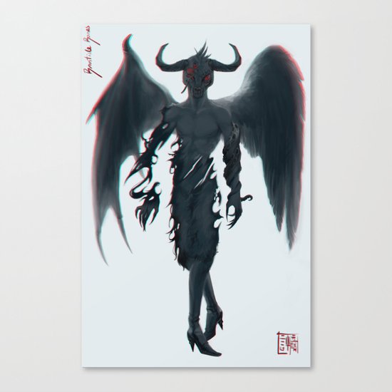 Demon Butler True Demon Form Canvas Print By Brontidebones Society6