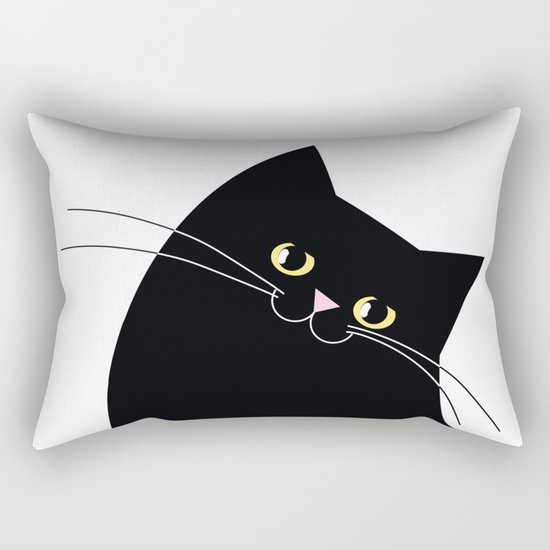 Black Cat of Lara Rectangular Pillow