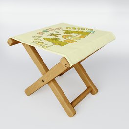 protect mother nature now // art by surfy birdy Folding Stool