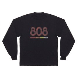 808 Retro Style Roland Electronic Drum Machine design Long Sleeve T Shirt