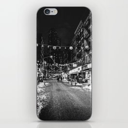 New York City | Chinatown Black and White iPhone Skin
