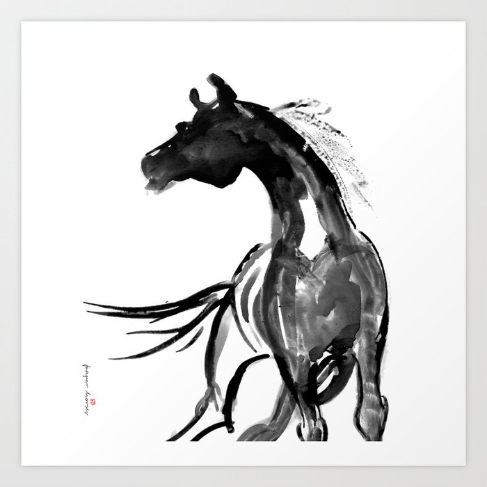 Society6 ケース Circling Horses by Cassia Beck Dinosaurs Ride Cars Art Print by Cassia Beck | Society6
