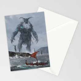 at the edge of the world Stationery Card